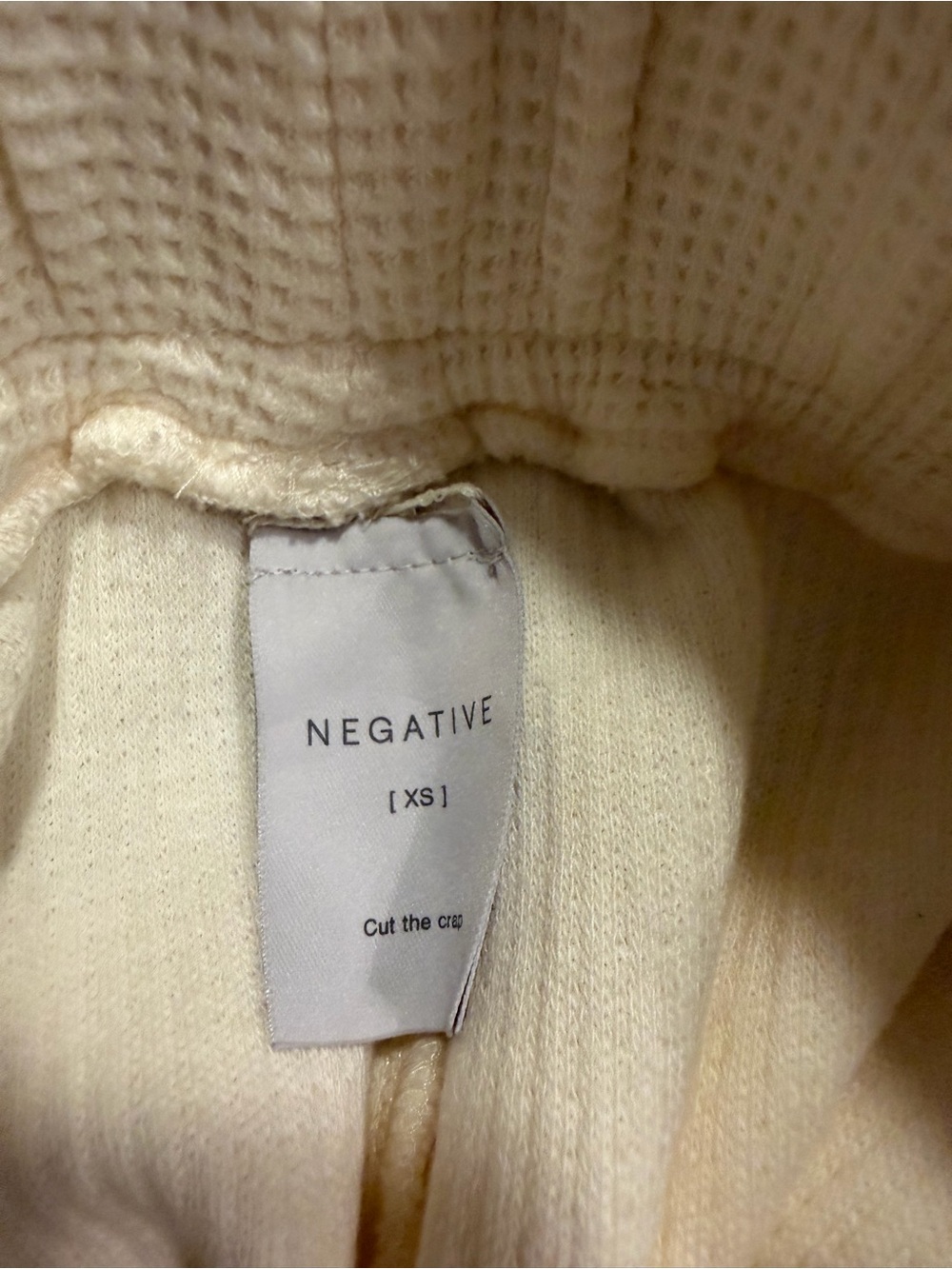 Negative Underwear Waffle Knit Loungewear Set - Top, Bralette & Joggers NWOT - Picture 5 of 6